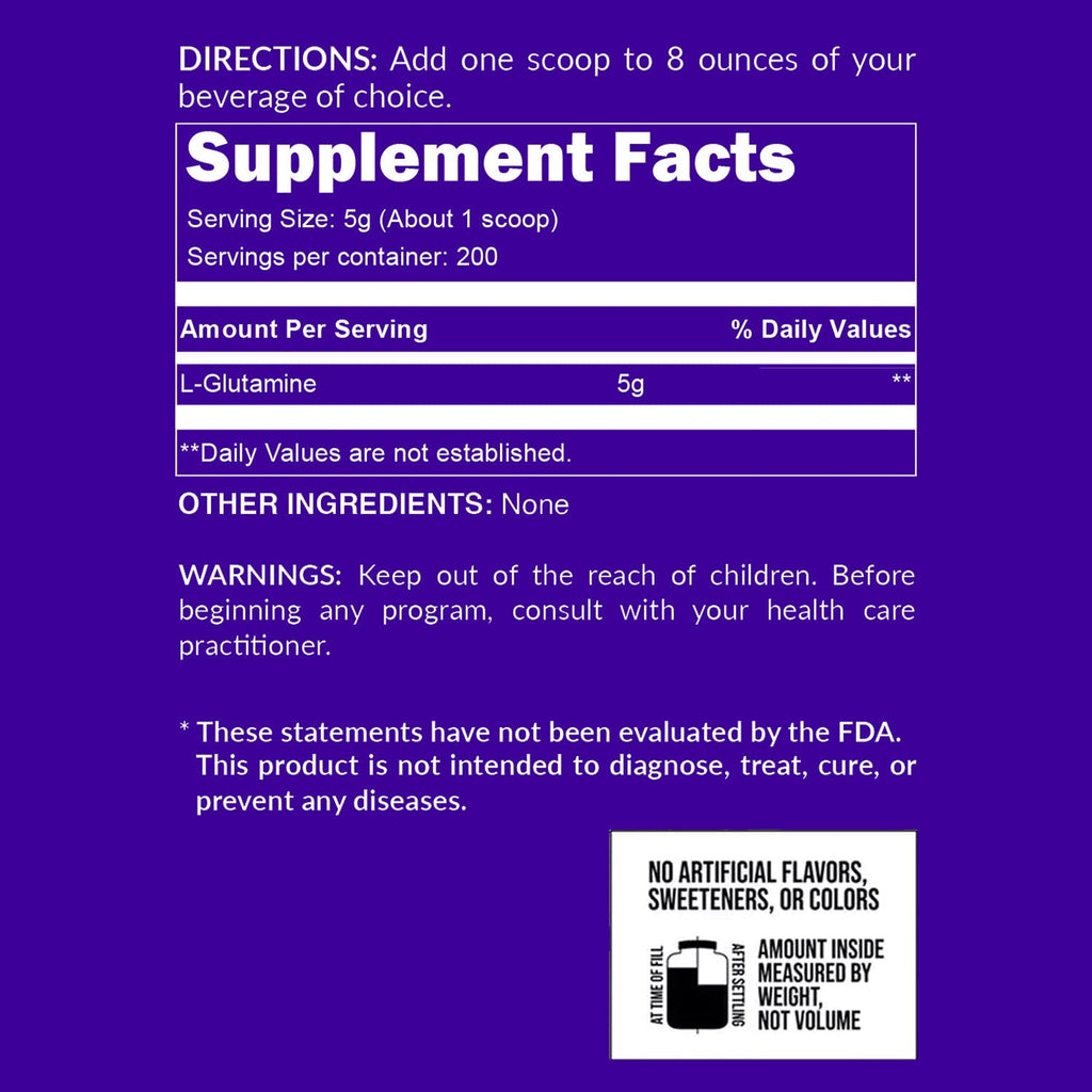Glutamine Powder - 2.2LB