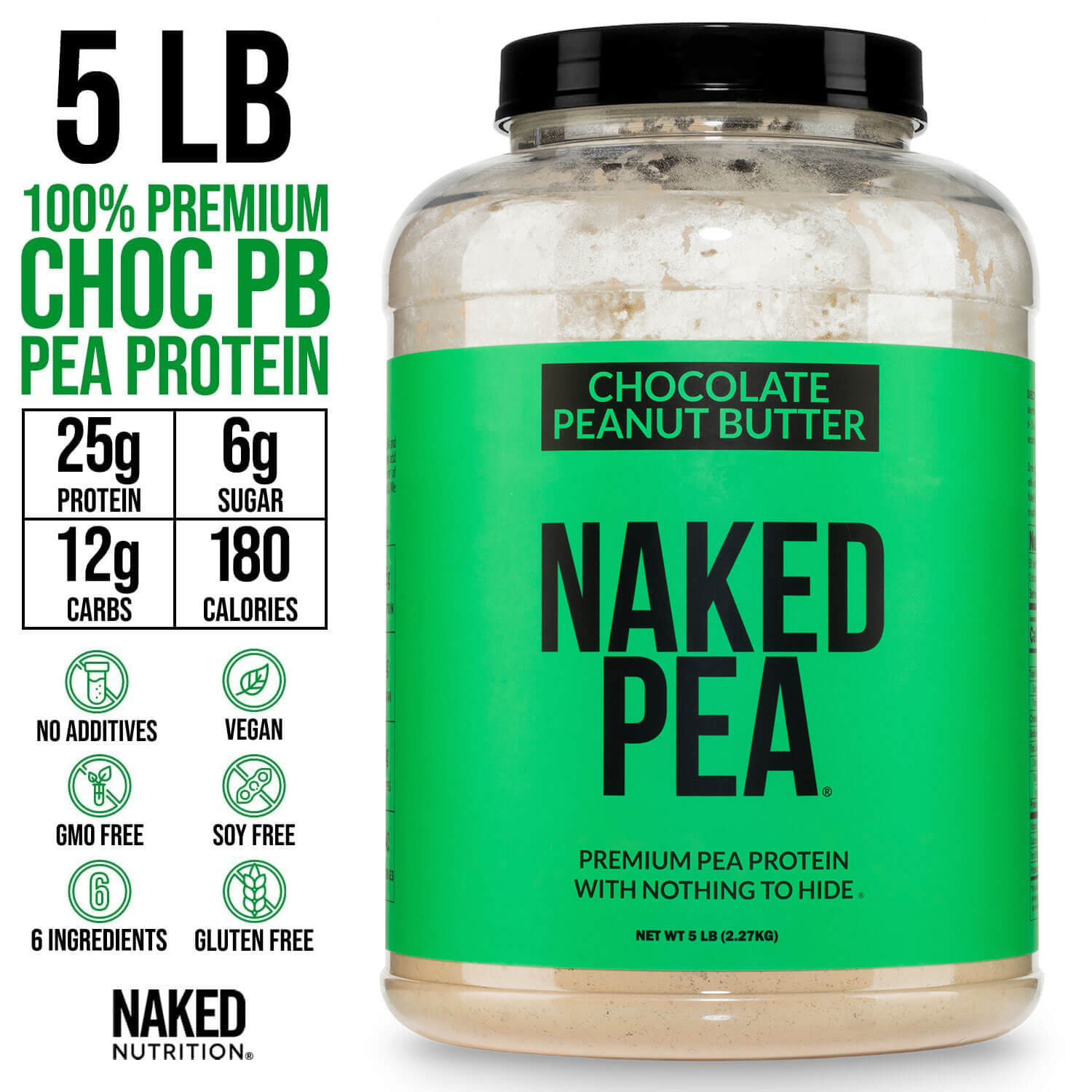 Chocolate Peanut Butter Pea Protein Powder - Chocolate PB
