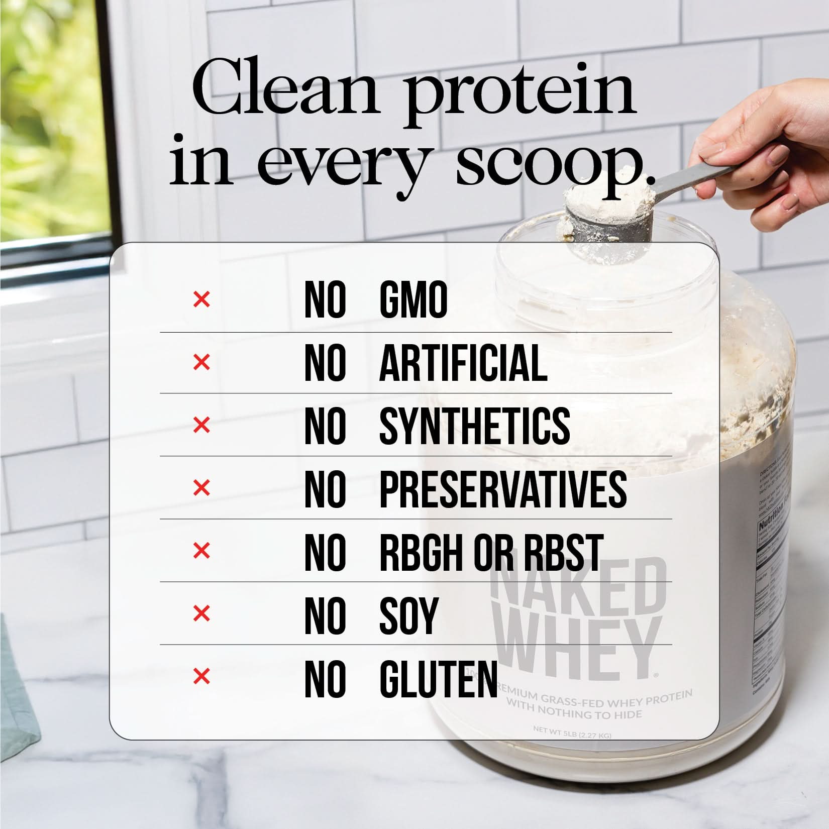 Grass Fed Whey Isolate Protein Powder - Unflavored